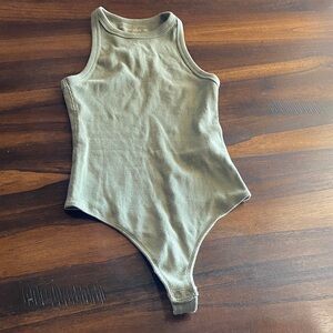 Abercrombie & Fitch Olive Green Bodysuit